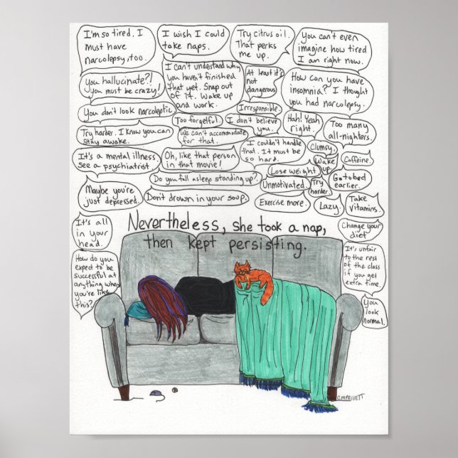 Keep Persisting (Narcolepsy) Poster (Front)