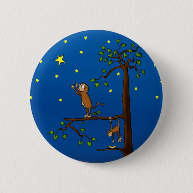 Keep Reaching Monkey Button (Front)