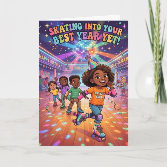 Keep Rolling Birthday Card (Front)