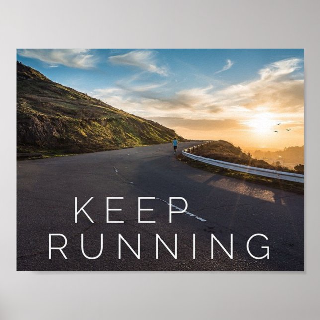 Keep Running - Motivational Poster (Front)