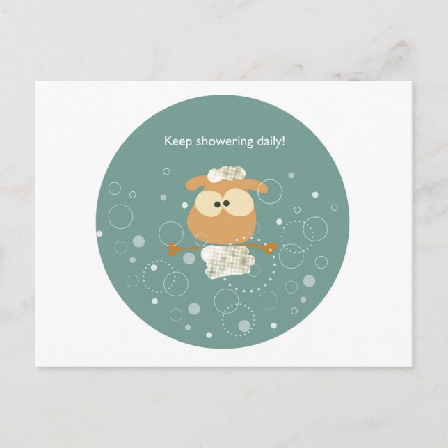 Keep showering daily! postcard (Front)