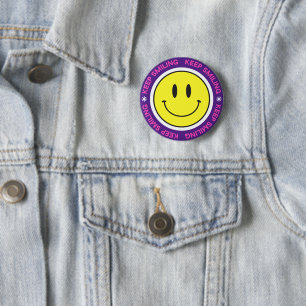 Keep Smiling 6 Cm Round Badge