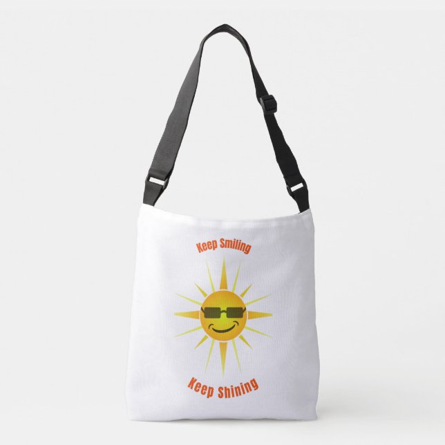 Keep Smiling and Keep Shining  Tote Bag (Front)