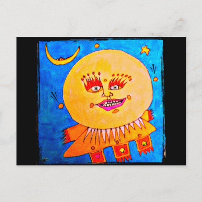 Keep Smiling  Art Postcard (Front)