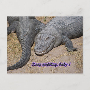 keep smiling, baby ! postcard