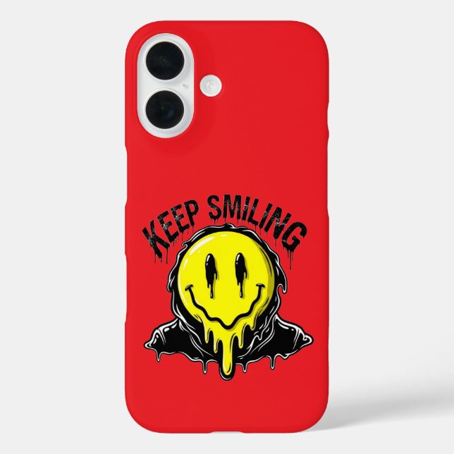 Keep Smiling Case-Mate iPhone Case (Back)