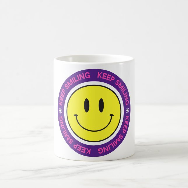 Keep Smiling Coffee Mug (Center)