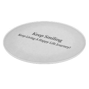 "Keep Smiling" Cute Design. Buy Now Cutting Board