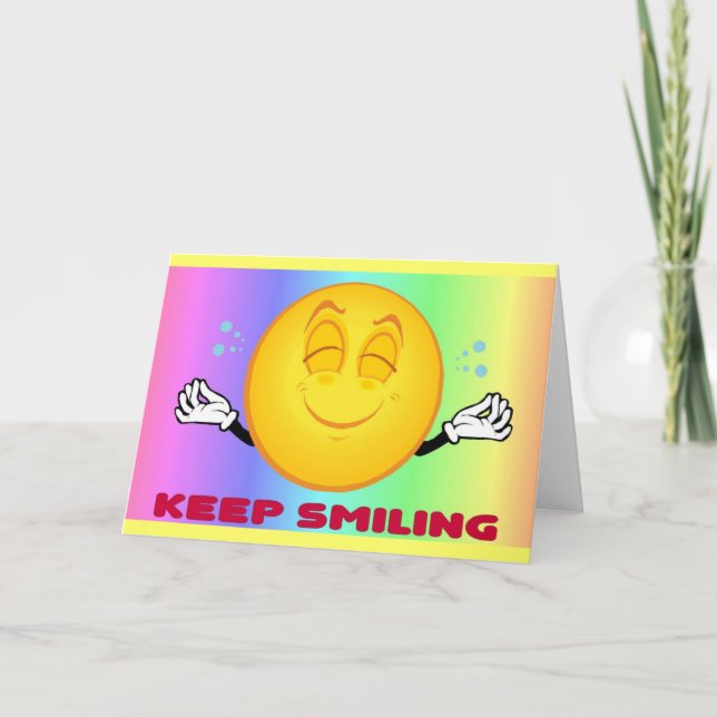 Keep Smiling Greeting Card 2 (Front)