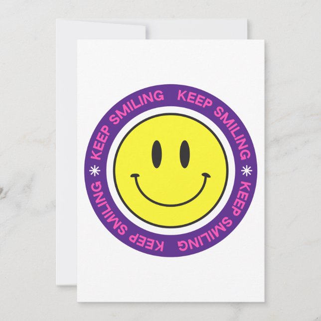 Keep Smiling Holiday Card (Front)