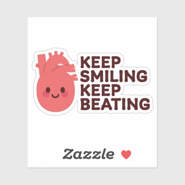 Keep Smiling, Keep Beating – Cute Happy Heart (Sheet)