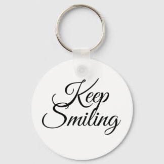 Keep smiling key ring