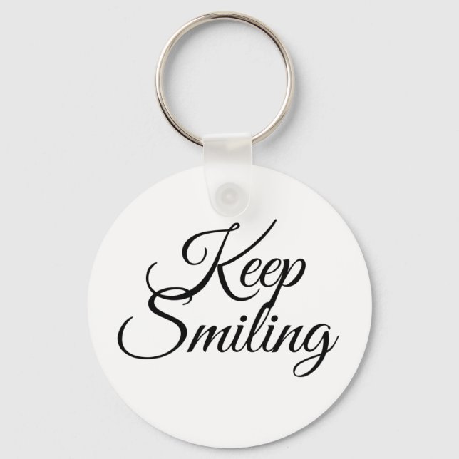 Keep smiling key ring (Front)