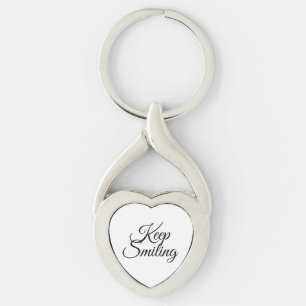 Keep smiling key ring