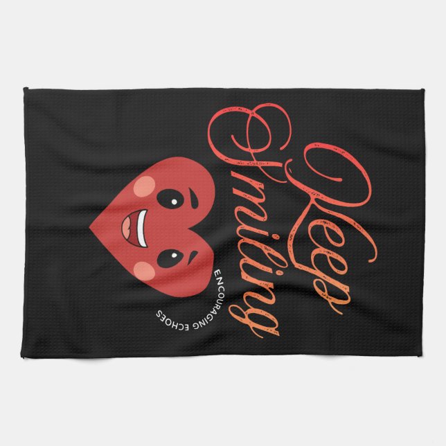 Keep Smiling Kitchen Towel (Horizontal)