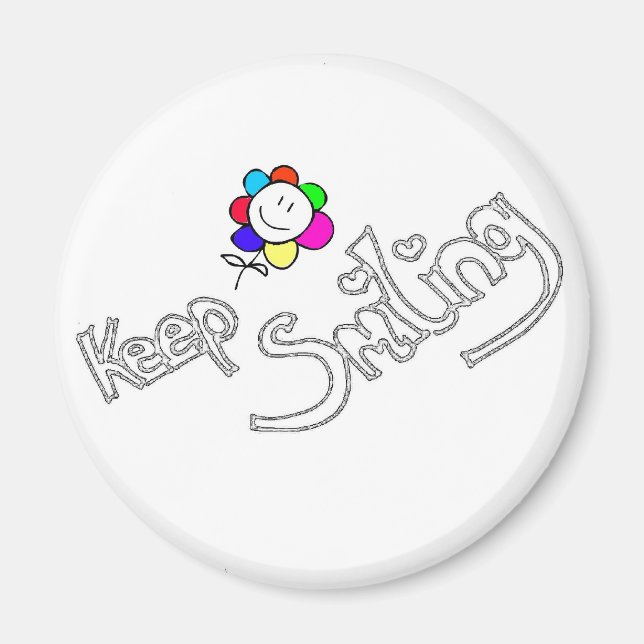 keep smiling magnet (Front)