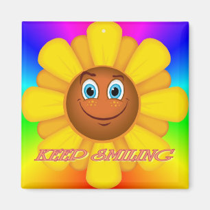 Keep Smiling Magnet (Sunflower)