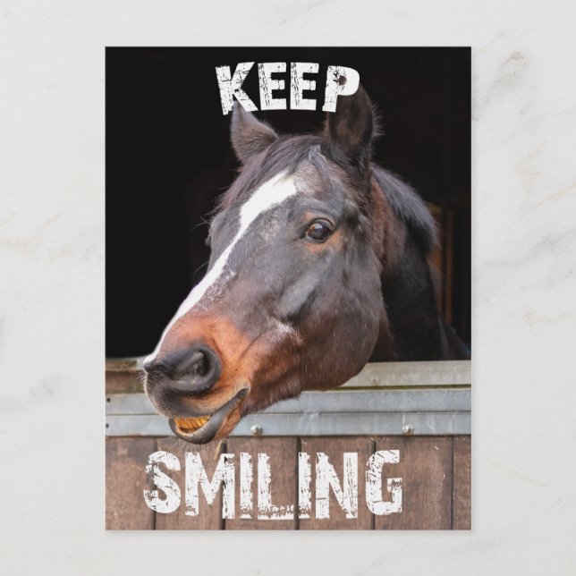 Keep Smiling! Postcard (Front)