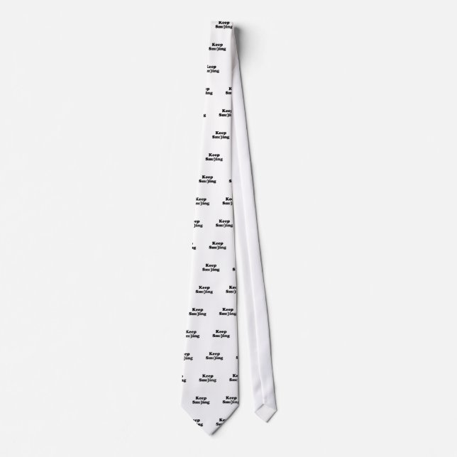 Keep Smiling Tie (Front)