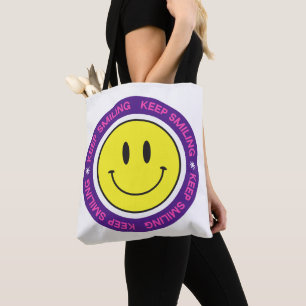 Keep Smiling Tote Bag