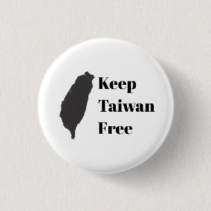 Keep Taiwan Free 3 Cm Round Badge