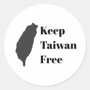Keep Taiwan Free Classic Round Sticker