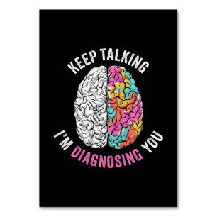 Keep Talking I Am Diagnosing You Table Number