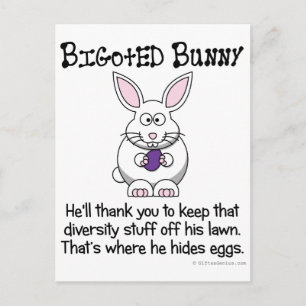 Keep that diversity out of my neighbourhood postcard