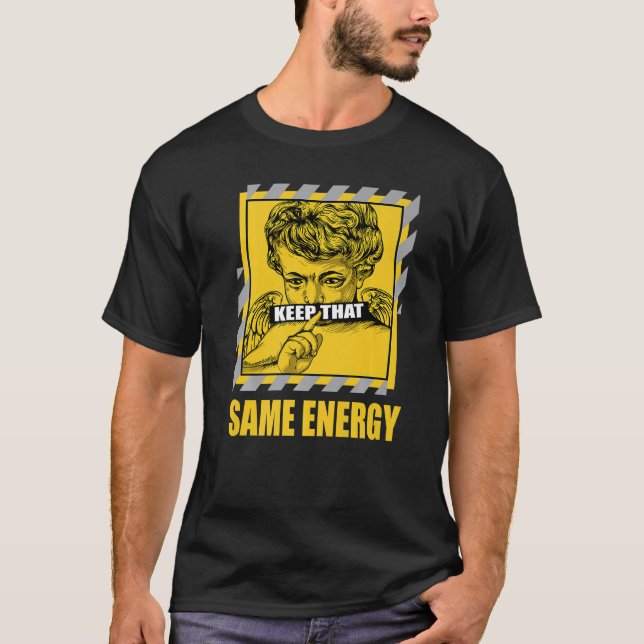 Keep That Same Energy Lightning 4s Matching T-Shirt (Front)