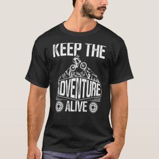 Keep The Adventure Alive Backprint Mtb T-Shirt