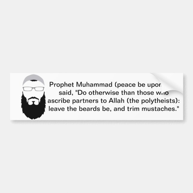 Keep the Beard! Bumper Sticker (Front)