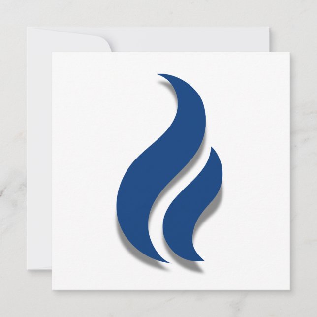 Keep the Blue Flame Lit Downloadable Invitation (Front)