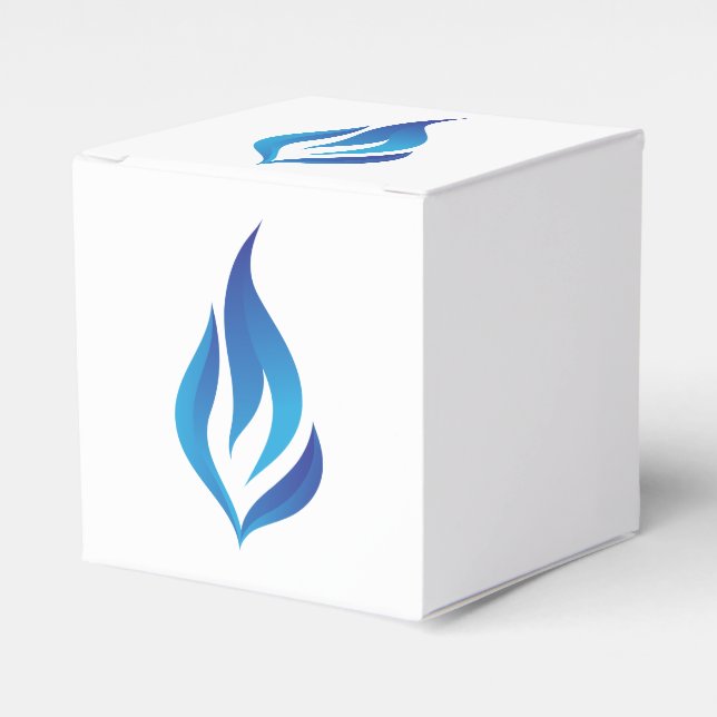 Keep the Blue Flame Lit Favour Box (Front Side)