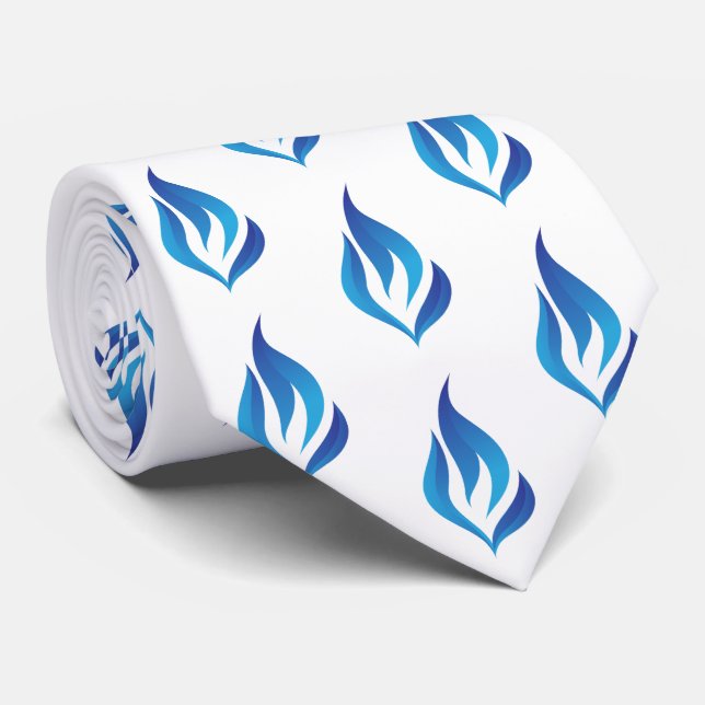 Keep the Blue Flame Lit Tie (Rolled)