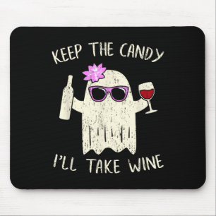 Keep The Candy Fun Halloween Ghost Costume Women  Mouse Pad