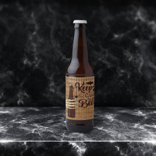 Keep The Candy, I'll Take Beer Beer Bottle Label