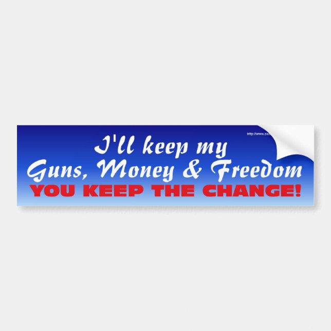 Keep the Change Bumper Sticker (Front)