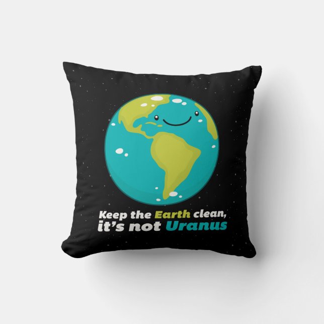 Keep The Earth Clean Cushion (Front)
