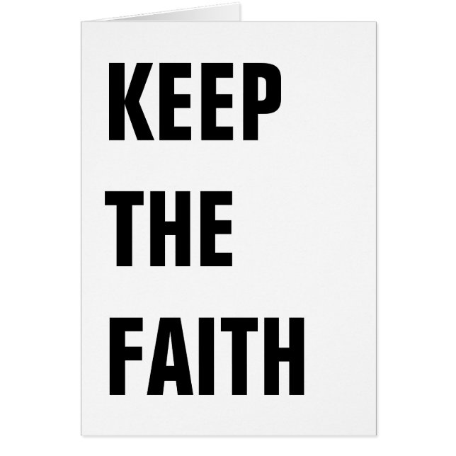 KEEP THE FAITH (Front)