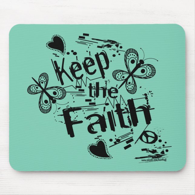 Keep The Faith Graffiti Standard Mouse Pad (Front)
