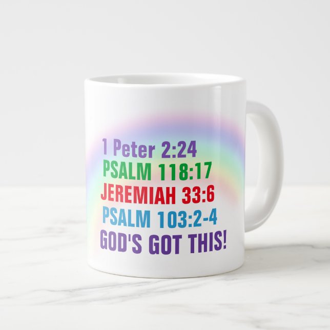Keep The Faith - Jumbo Mug (Front Right)