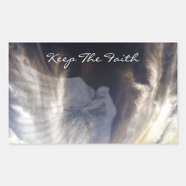 Keep The Faith_ Rectangular Sticker (Front)