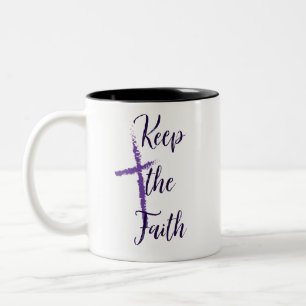 Keep the Faith Two-Tone Coffee Mug