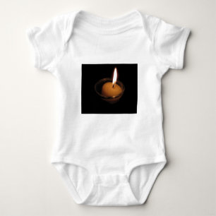 Keep the Flame Burning Candle Baby Bodysuit