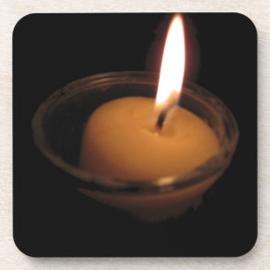 Keep the Flame Burning Candle Coaster