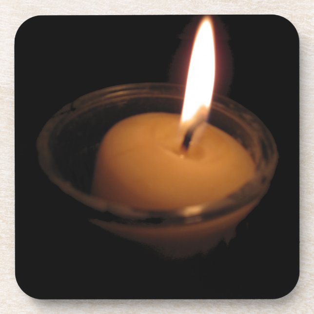 Keep the Flame Burning Candle Coaster (Front)