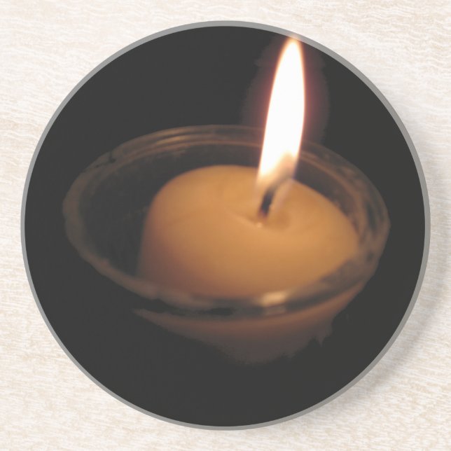 Keep the Flame Burning Candle Coaster (Front)