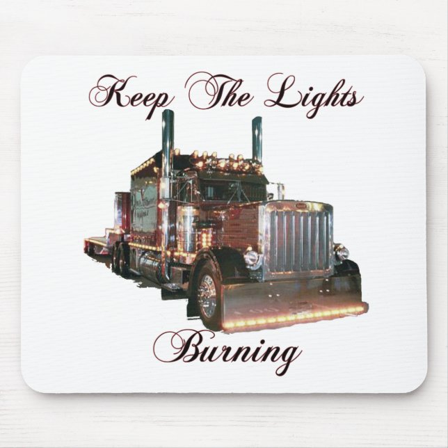 Keep The Lights Burning Mouse Pad (Front)