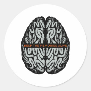 Keep The Memories Alive Classic Round Sticker