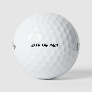 'Keep The Pace' Motivation Tool Gift Golf Balls